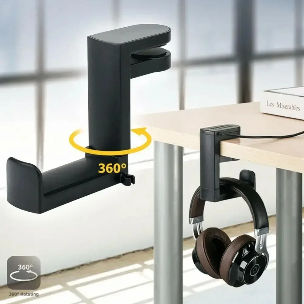 Desk Setup Gaming - Uniwersalny uchwyt na słuchawki bez wiercenia,