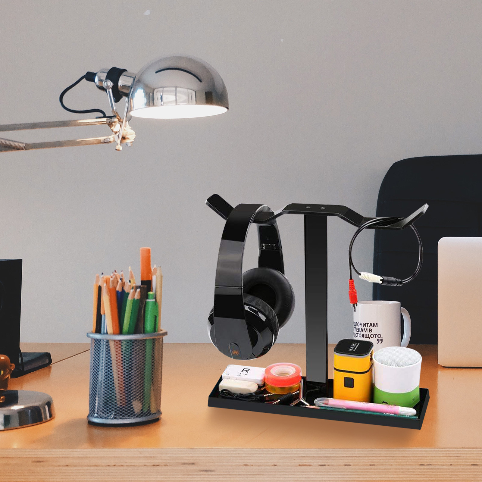 Desk Setup Headphones - Wysokiej jakości akrylowy stojak na słuchawki