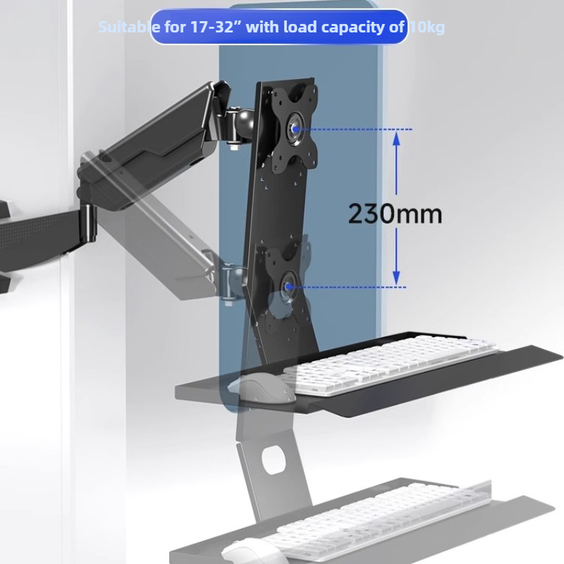Desk Setup Monitor Arm - Wytrzymały uchwyt na monitor, ergonomiczny, regulowany