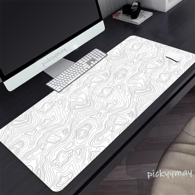 Zelda Desk Setup - Czarno-biała duża podkładka pod mysz 100x50cm