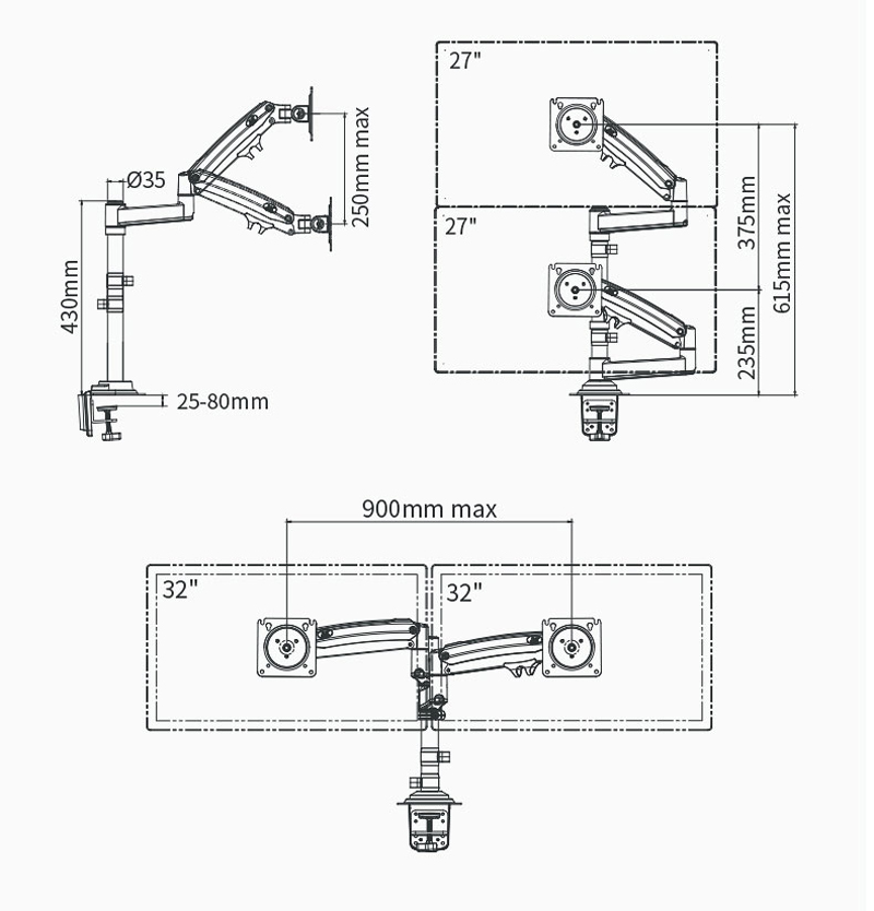 Uchwyt biurkowy do monitora LC – Desk Setup Monitor Arm recenzja i cena