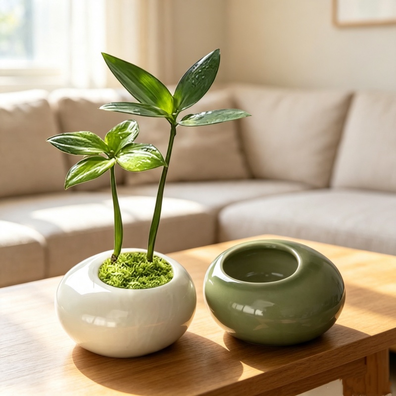 Mini doniczka z efektem popęka – Desk Setup Plant recenzja i cena