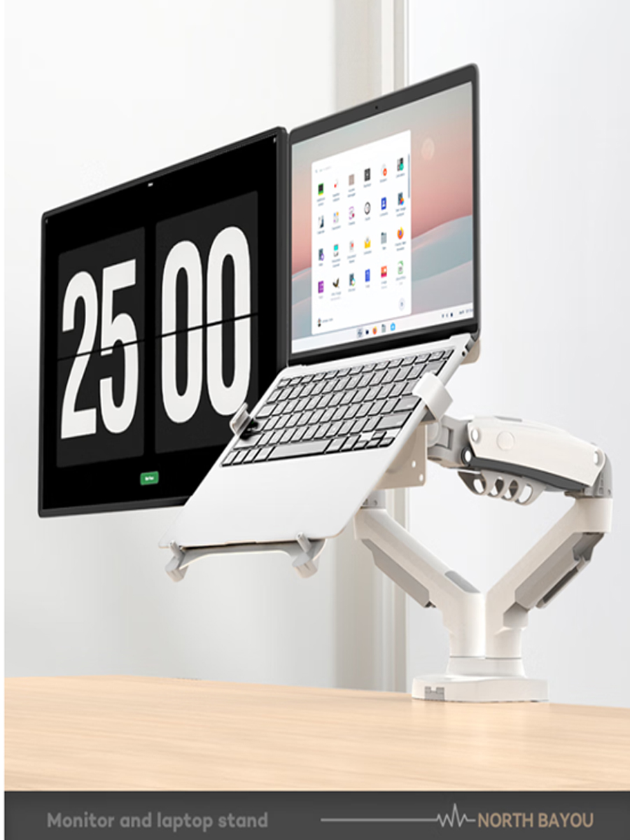 Podwójne ramię ze sprężyną gaz – Desk Setup Monitor Arm recenzja i cena