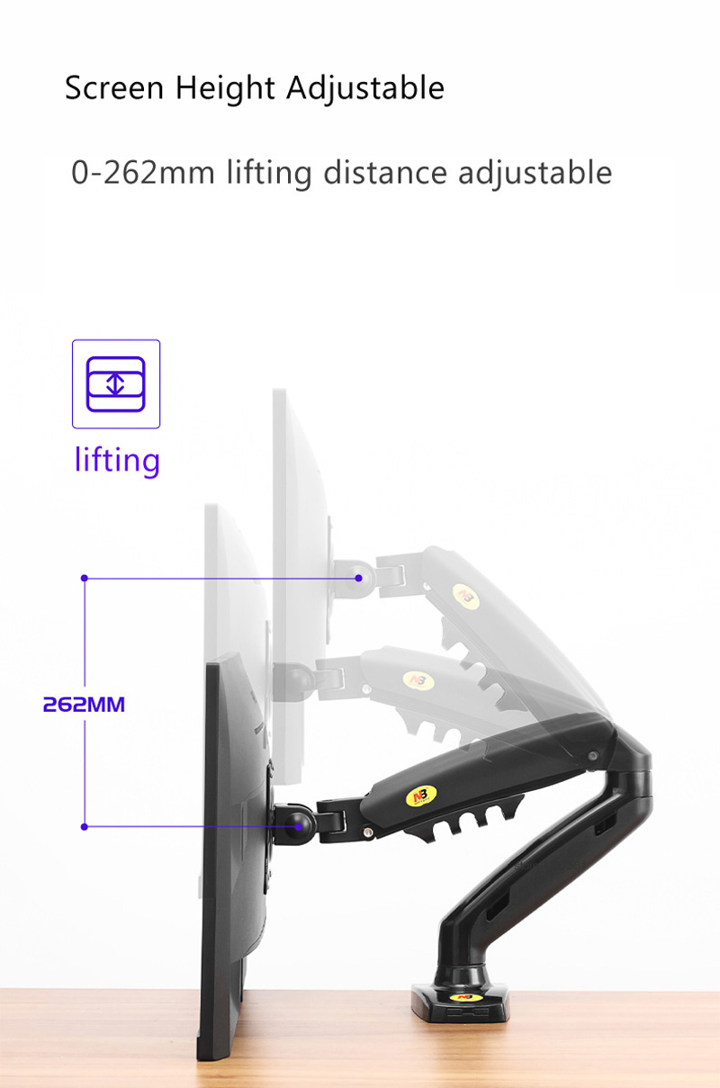 NOWY NB F80 17-30' Uchwyt na M – Desk Setup Monitor Arm recenzja i cena
