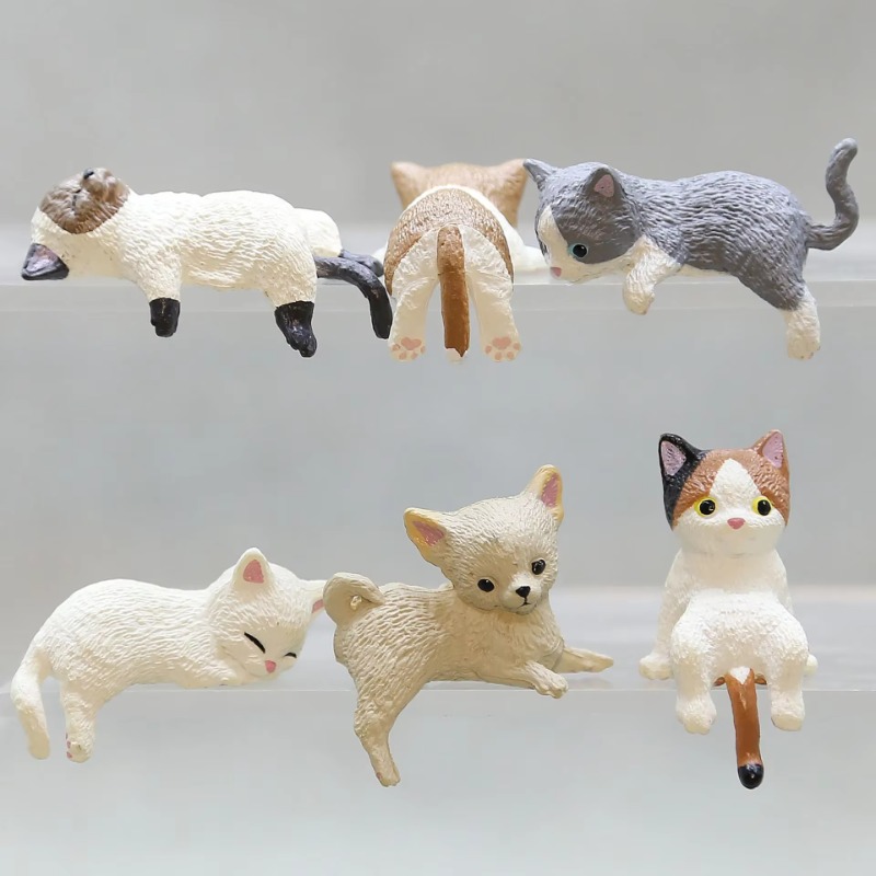 1Pc Cute Cartoon Cat PVC Home  – Desk Setup Nature recenzja i cena