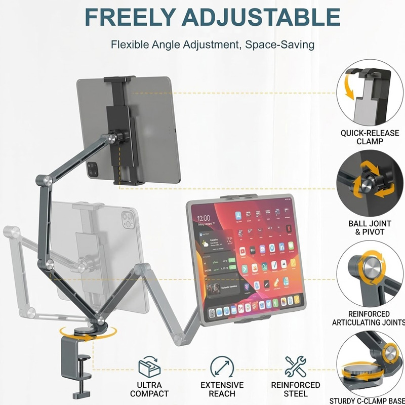 Uchwyt do iPada na biurko Tabl – Desk Setup Monitor Arm recenzja i cena