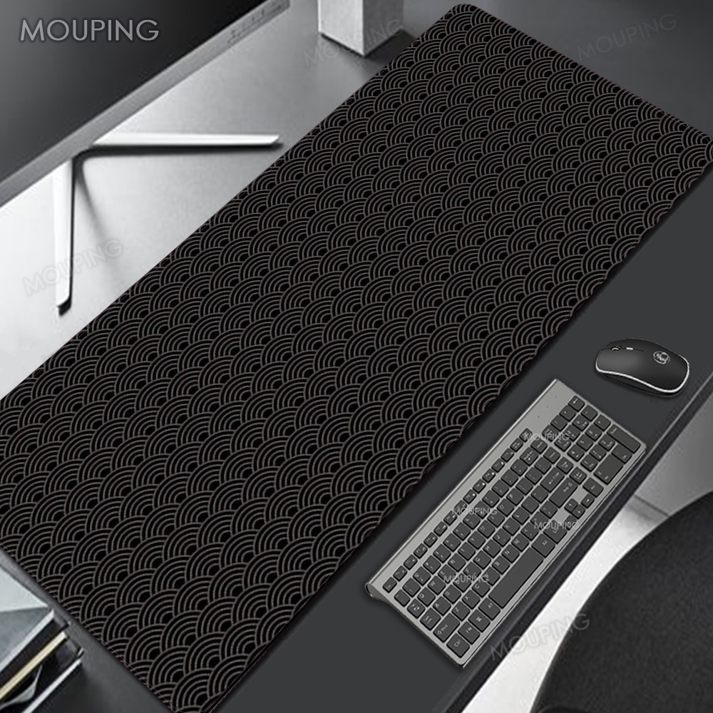 Czarna mata na biurko, dywanik – Desk Setup Black And White recenzja i cena