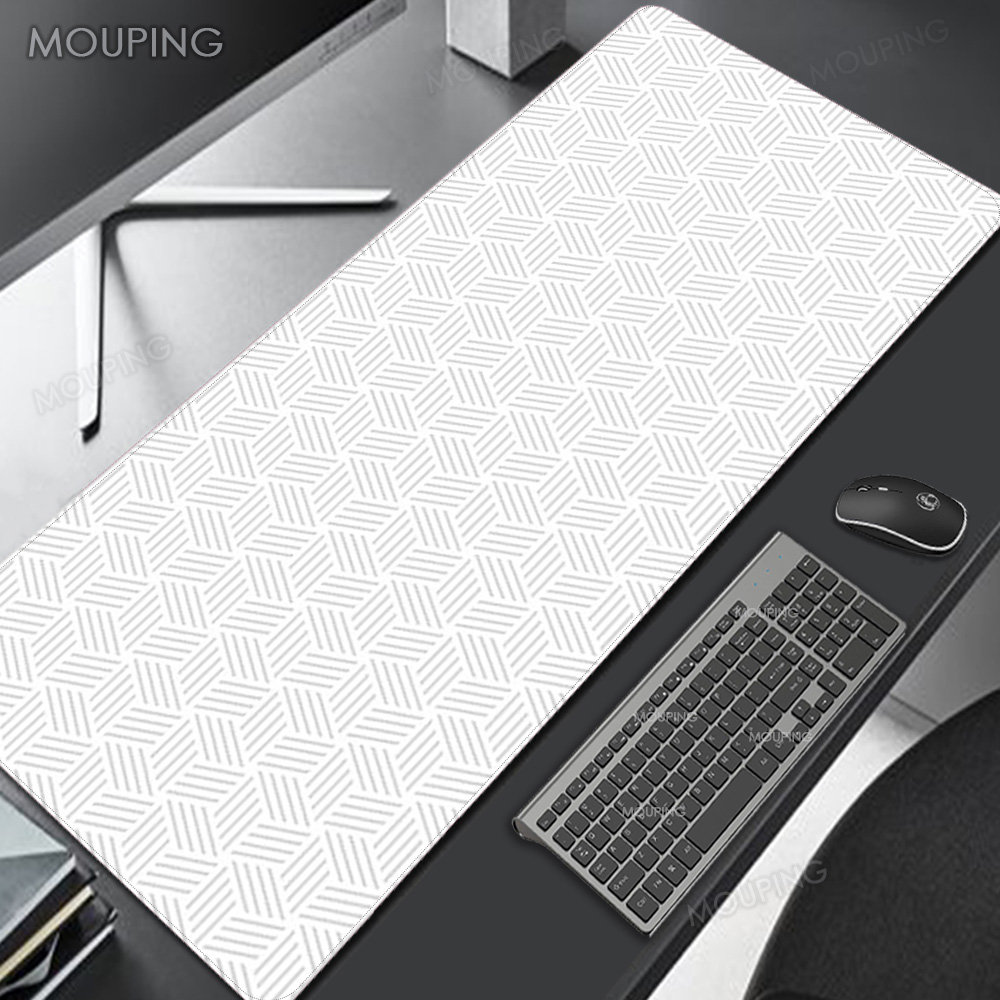 Czarna mata na biurko, dywanik – Desk Setup Black And White recenzja i cena