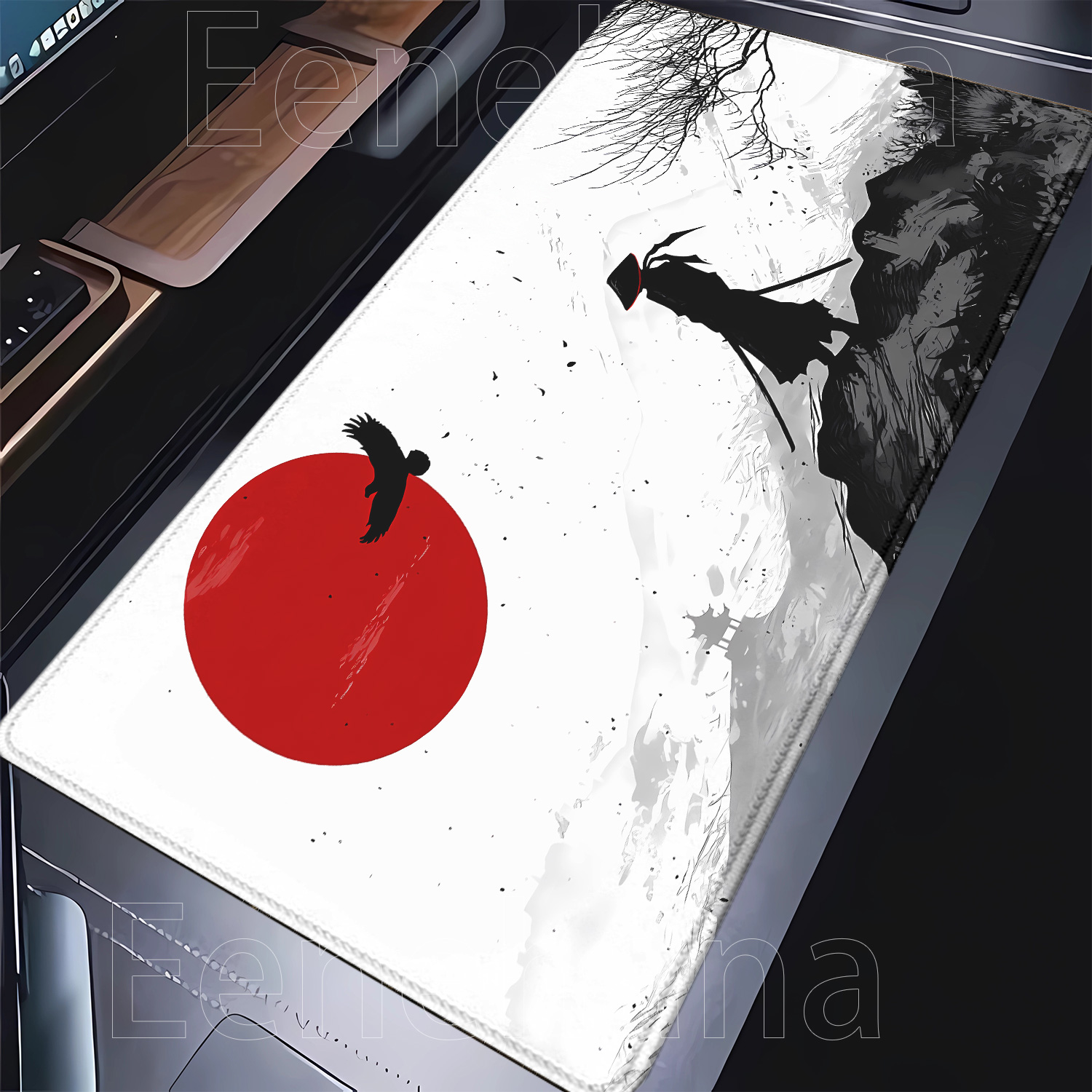 Podkładka pod mysz Samurai War – Desk Setup Black And White recenzja i cena