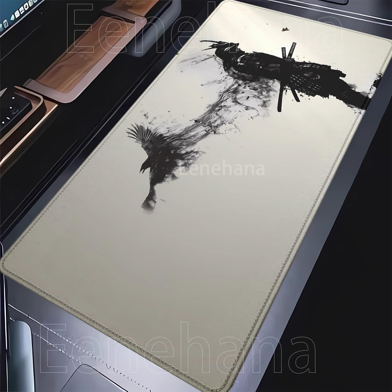 Podkładka pod mysz Samurai War – Desk Setup Black And White recenzja i cena