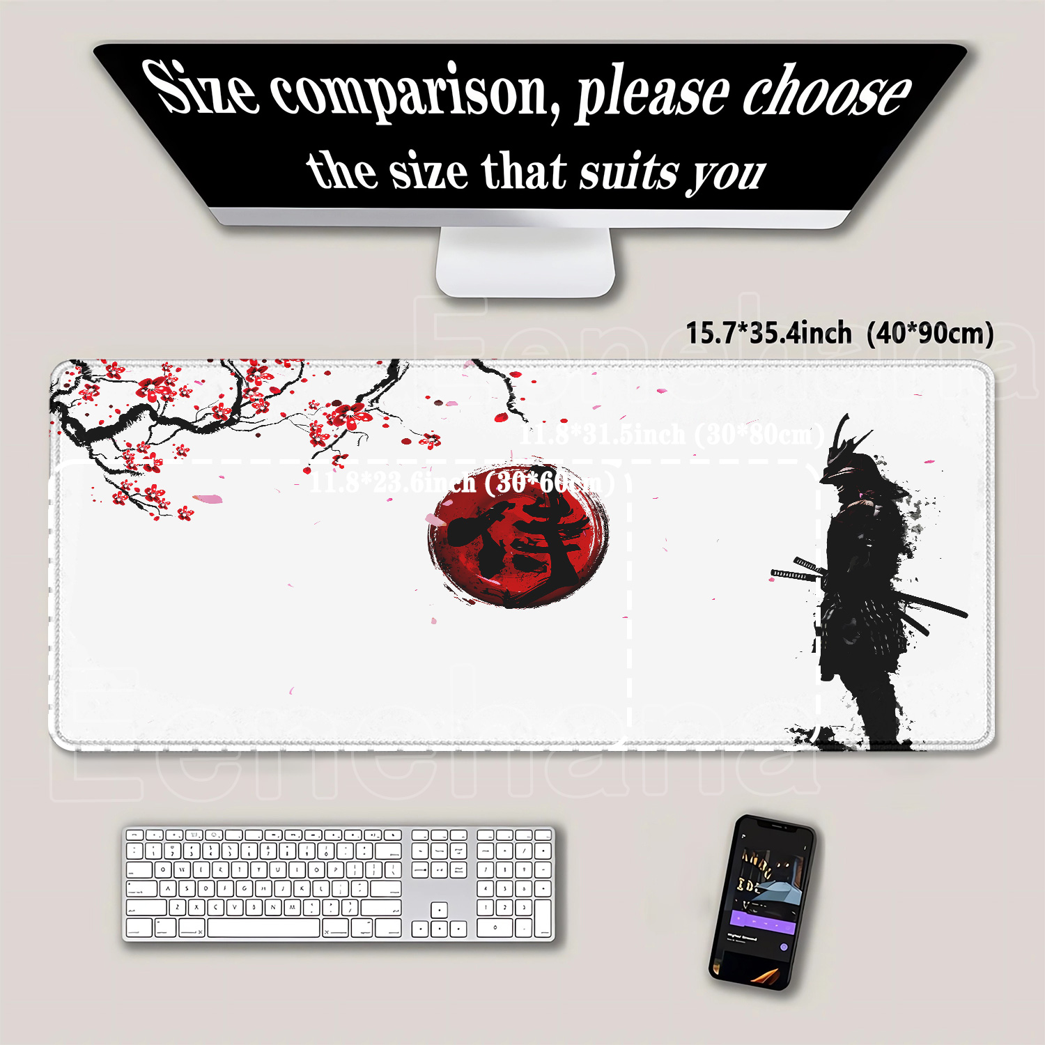 Podkładka pod mysz Samurai War – Desk Setup Black And White recenzja i cena
