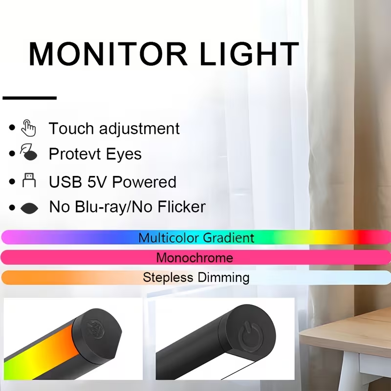 Lampa LED na monitor komputero – Desk Setup Gaming recenzja i cena