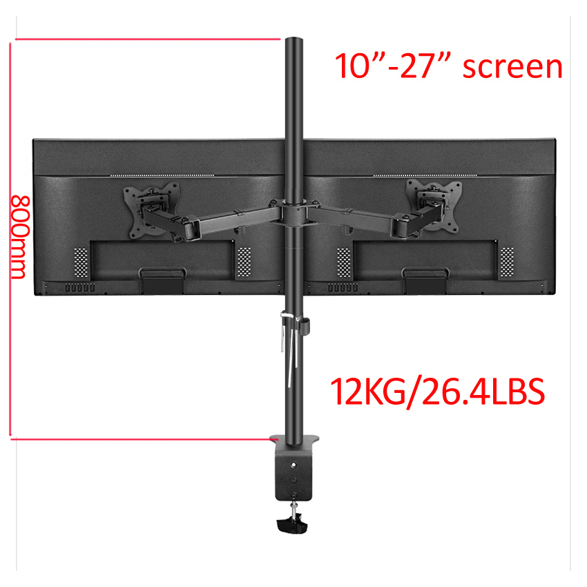T902-280 360° Obrotowy Stalowy – Desk Setup Monitor Arm recenzja i cena