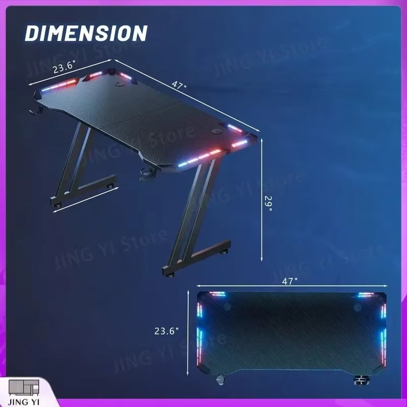 Biurko gamingowe z oświetlenie – Desk Setup Headphones recenzja i cena