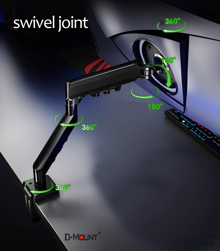 D-MOUNT D90 Metalowy Aluminiow – Desk Setup Monitor Arm recenzja i cena